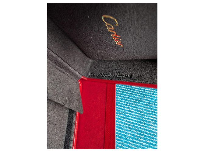 Cartier Vertikales Display-Box für große Creolenohrringe mit Papiertüte Rot - Ansicht 8