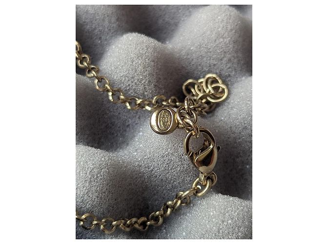 Chanel Raro CC 08P CoCo na Lua GHW Colar Logo de Cristal Caixa etiqueta Dourado - vista 11