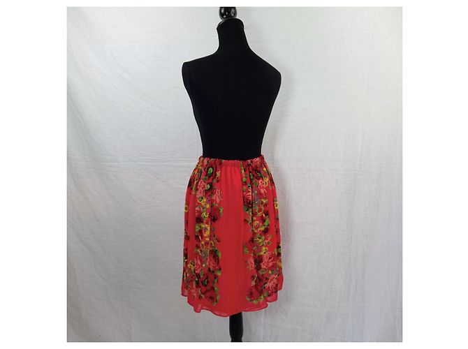 Rotes Sommerkleid mit Blumen Anna Molinari Blumarine - Ansicht 2