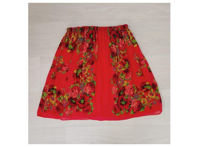 Rotes Sommerkleid mit Blumen Anna Molinari Blumarine - Ansicht 3