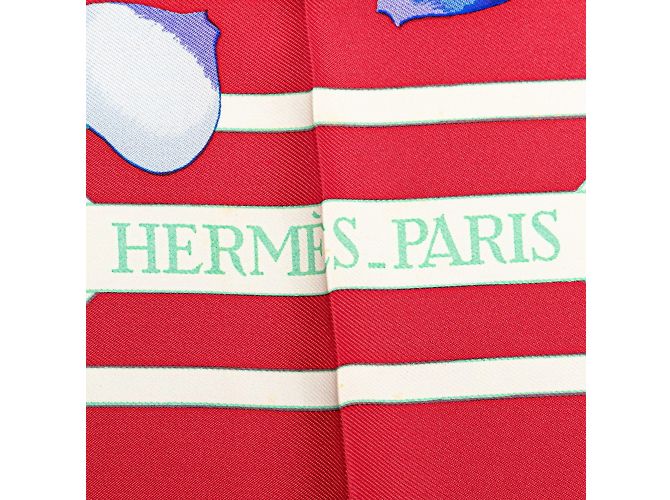 Garden Hermès Carré 90 ROSERAIE Sciarpa Giardino delle Rose Rosso Multicolore - vista 3