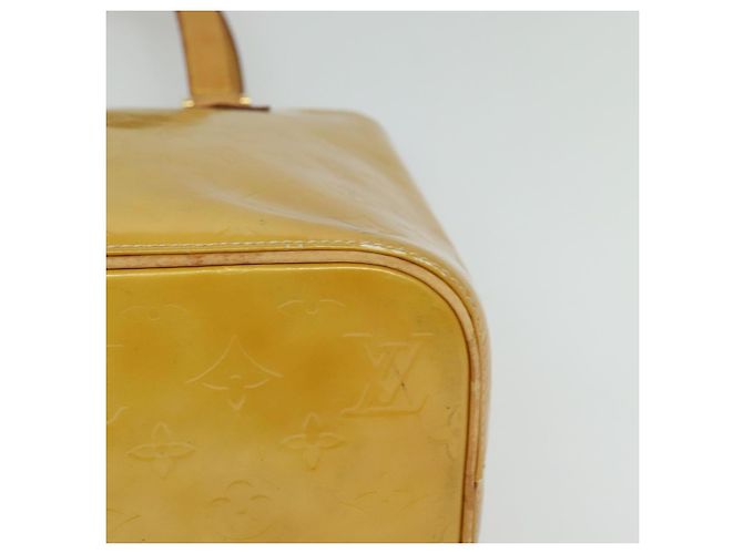 LOUIS VUITTON Monogram Vernis Houston Borsa a Mano Beige M91004 LV Auth 120122 - vista 14