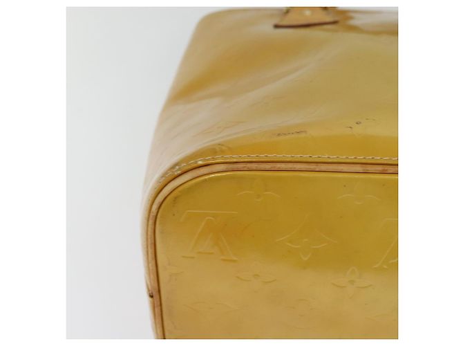 LOUIS VUITTON Monogram Vernis Houston Borsa a Mano Beige M91004 LV Auth 120122 - vista 15