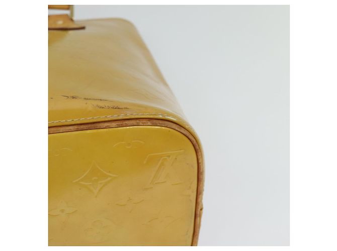 LOUIS VUITTON Monogram Vernis Houston Borsa a Mano Beige M91004 LV Auth 120122 - vista 16