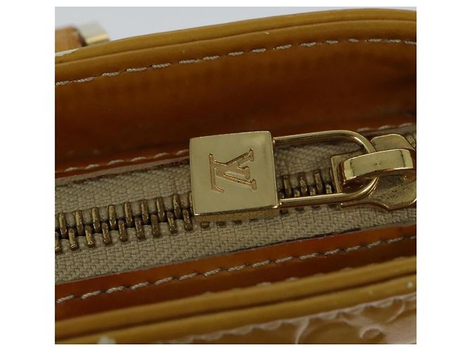 LOUIS VUITTON Monogram Vernis Houston Borsa a Mano Beige M91004 LV Auth 120122 - vista 17