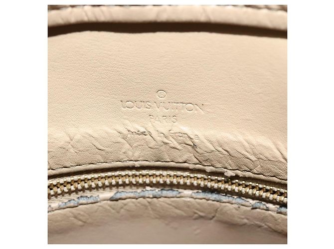 LOUIS VUITTON Monogram Vernis Houston Borsa a Mano Beige M91004 LV Auth 120122 - vista 18