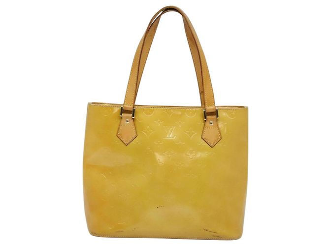 LOUIS VUITTON Monogram Vernis Houston Borsa a Mano Beige M91004 LV Auth 120122 - vista 2