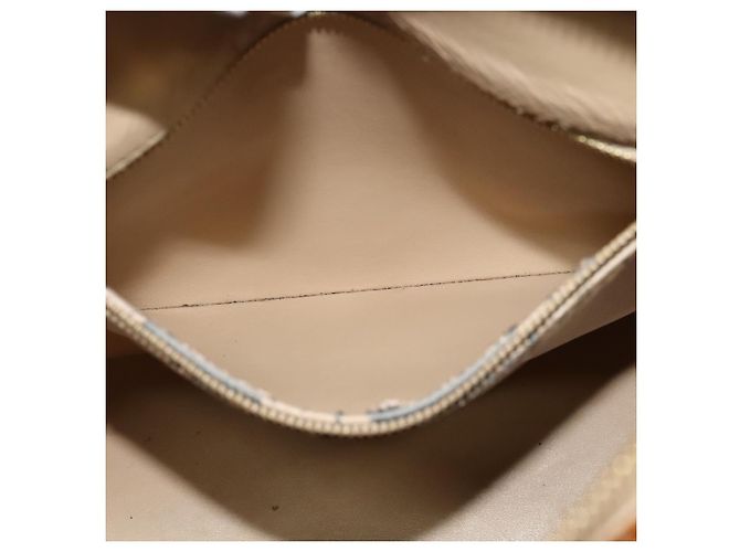 LOUIS VUITTON Monogram Vernis Houston Borsa a Mano Beige M91004 LV Auth 120122 - vista 21