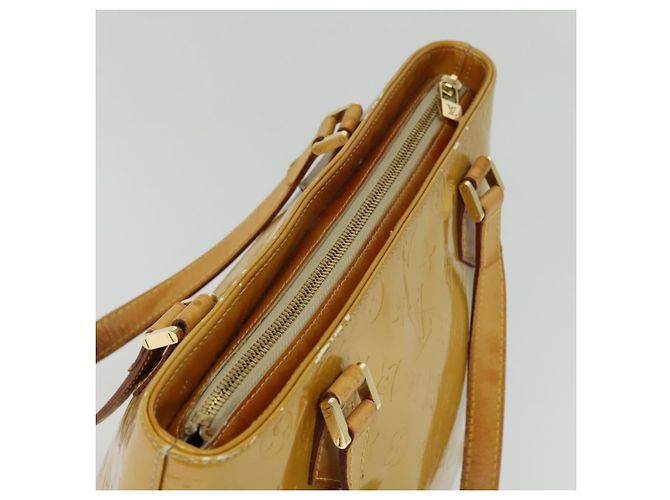LOUIS VUITTON Monogram Vernis Houston Borsa a Mano Beige M91004 LV Auth 120122 - vista 6