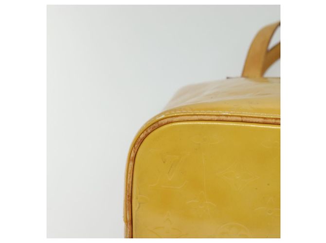 LOUIS VUITTON Monogram Vernis Houston Borsa a Mano Beige M91004 LV Auth 120122 - vista 9
