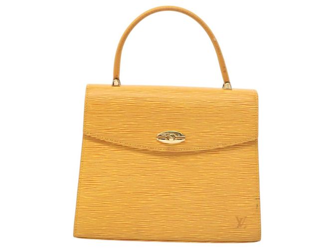 LOUIS VUITTON Borsa a Mano Epi Malesherbes Tassili Giallo Jonne M52379 Auth ep8616 - vista 13