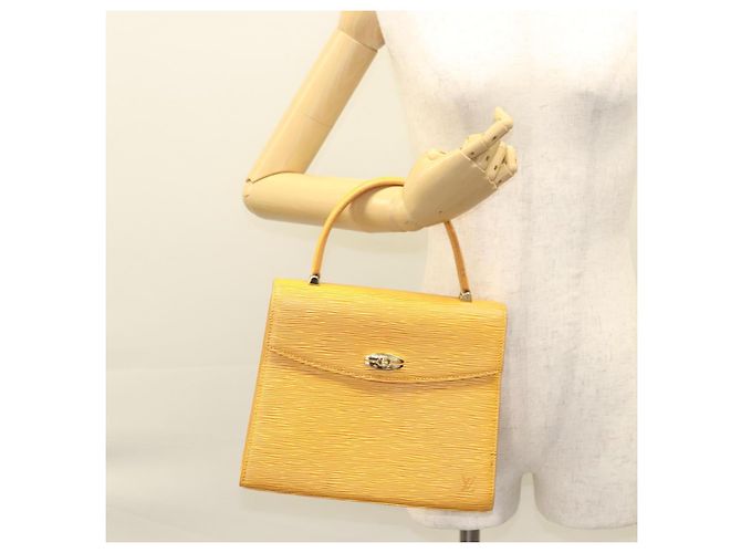 LOUIS VUITTON Borsa a Mano Epi Malesherbes Tassili Giallo Jonne M52379 Auth ep8616 - vista 26