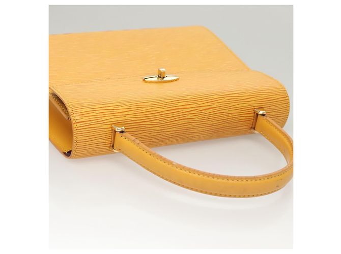 LOUIS VUITTON Borsa a Mano Epi Malesherbes Tassili Giallo Jonne M52379 Auth ep8616 - vista 7