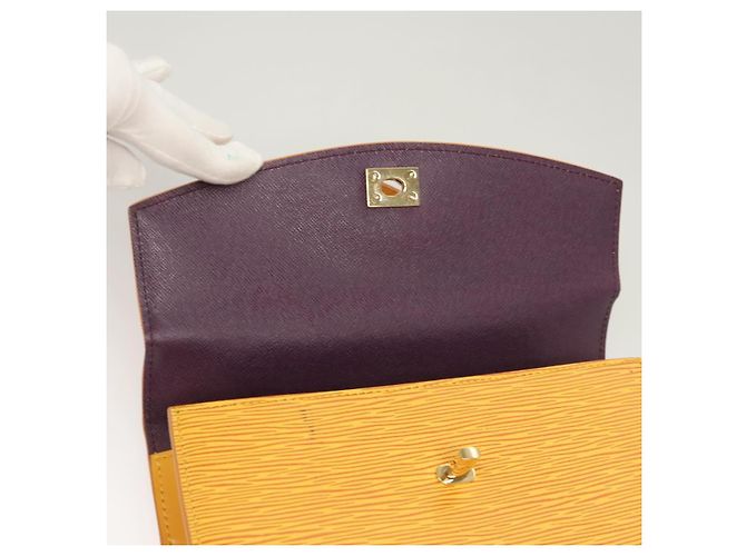 LOUIS VUITTON Borsa a Mano Epi Malesherbes Tassili Giallo Jonne M52379 Auth ep8616 - vista 9