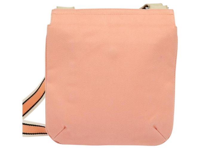 Borsa a spalla Burberry Blue Label in tela rosa Auth ac3783 - vista 2