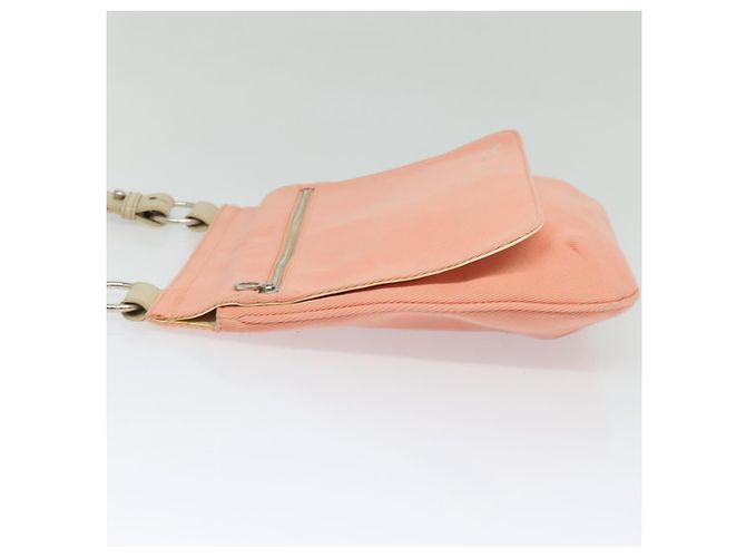 Borsa a spalla Burberry Blue Label in tela rosa Auth ac3783 - vista 3