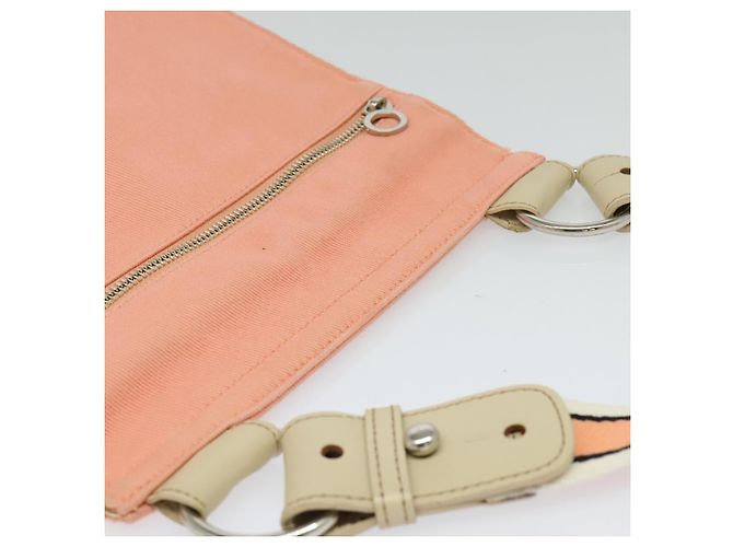 Borsa a spalla Burberry Blue Label in tela rosa Auth ac3783 - vista 6