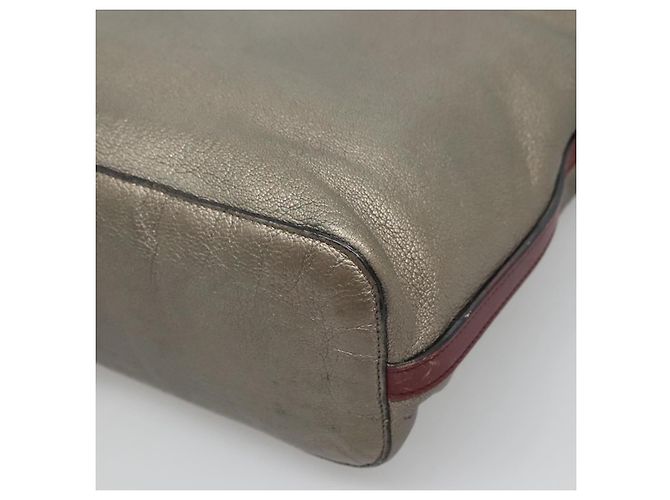 Borsa a Spalla LOEWE in Pelle Argento Autentica bs24622 - vista 15
