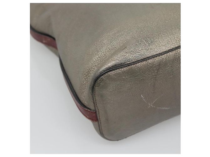 Borsa a Spalla LOEWE in Pelle Argento Autentica bs24622 - vista 16