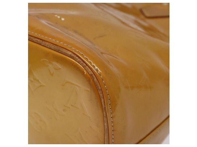 LOUIS VUITTON Borsa a Mano Monogram Vernis Houston Beige M91004 LV Auth 118545 - vista 16