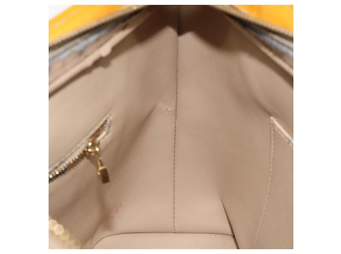 LOUIS VUITTON Borsa a Mano Monogram Vernis Houston Beige M91004 LV Auth 118545 - vista 20