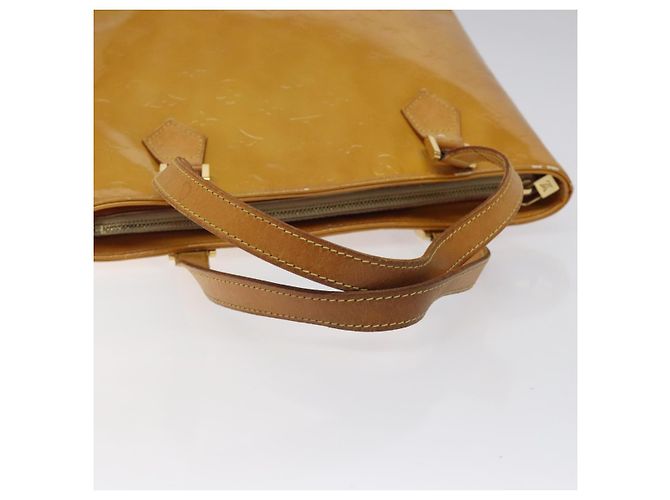 LOUIS VUITTON Borsa a Mano Monogram Vernis Houston Beige M91004 LV Auth 118545 - vista 7