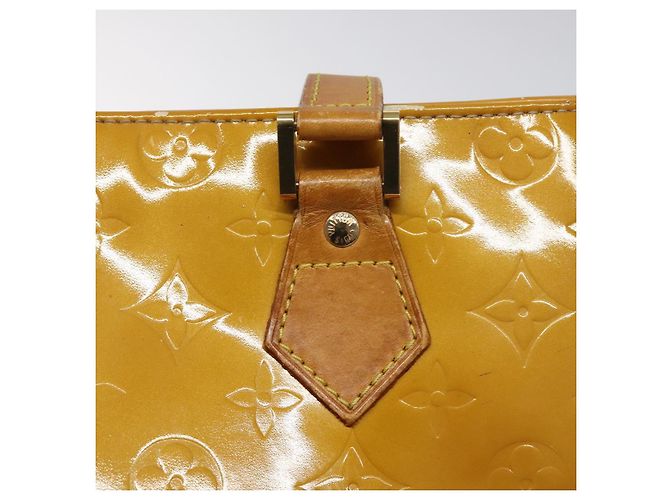 LOUIS VUITTON Borsa a Mano Monogram Vernis Houston Beige M91004 LV Auth 118545 - vista 9