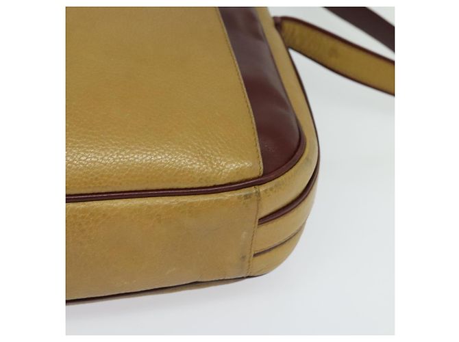 Borsa a spalla CARTIER in pelle dorata gialla Auth bs24418 D'oro Giallo - vista 14