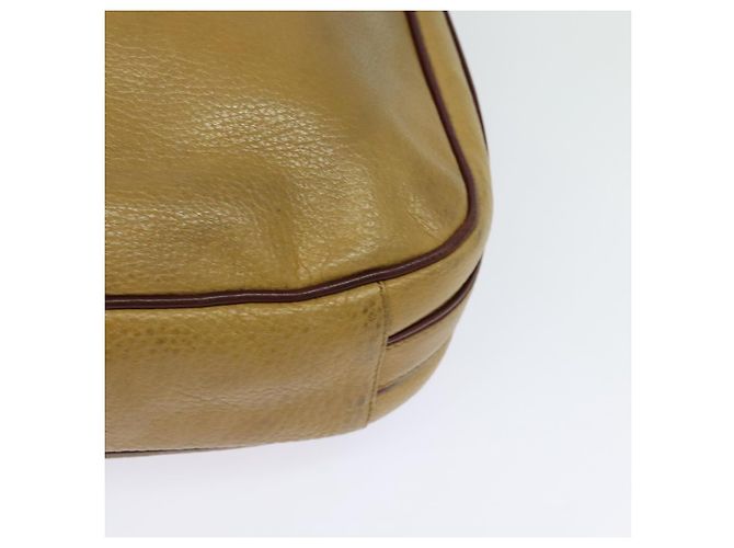Borsa a spalla CARTIER in pelle dorata gialla Auth bs24418 D'oro Giallo - vista 16
