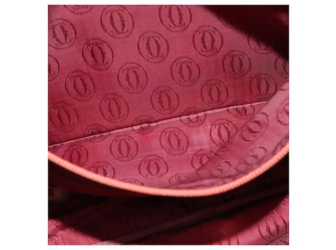 Borsa a spalla CARTIER in pelle dorata gialla Auth bs24418 D'oro Giallo - vista 19