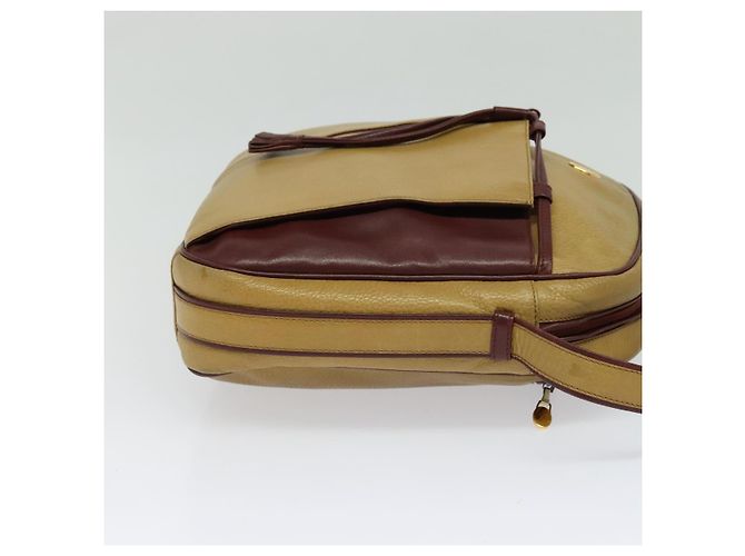 Borsa a spalla CARTIER in pelle dorata gialla Auth bs24418 D'oro Giallo - vista 4