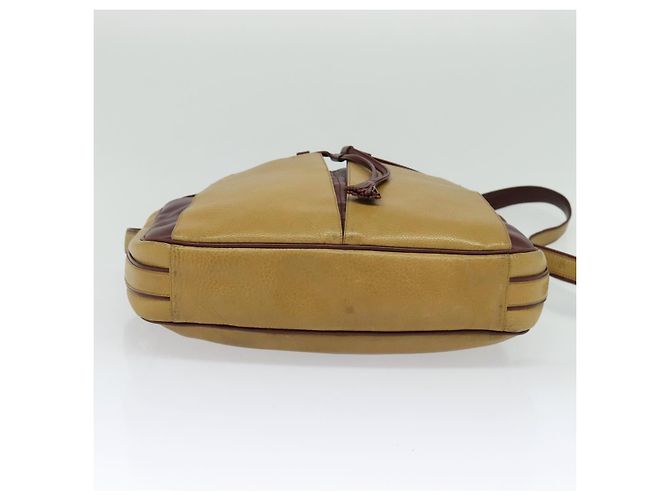 Borsa a spalla CARTIER in pelle dorata gialla Auth bs24418 D'oro Giallo - vista 5