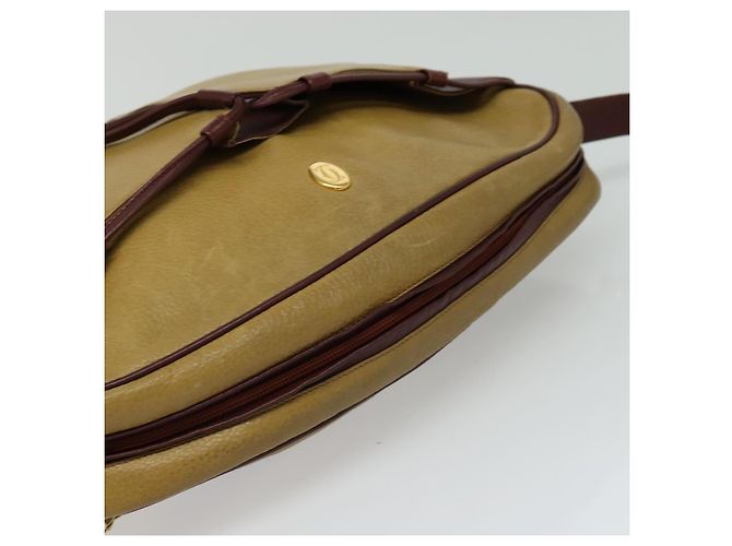 Borsa a spalla CARTIER in pelle dorata gialla Auth bs24418 D'oro Giallo - vista 6