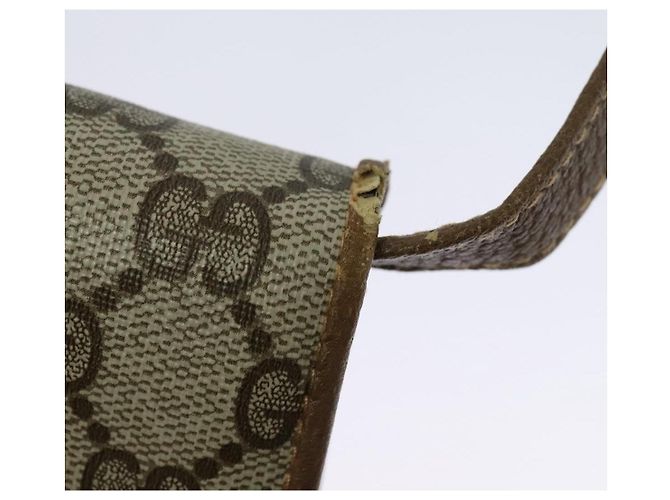 Borsa a Spalla GUCCI GG Supreme PVC Beige Oro 118 02 050 Auth BA1491 D'oro - vista 10