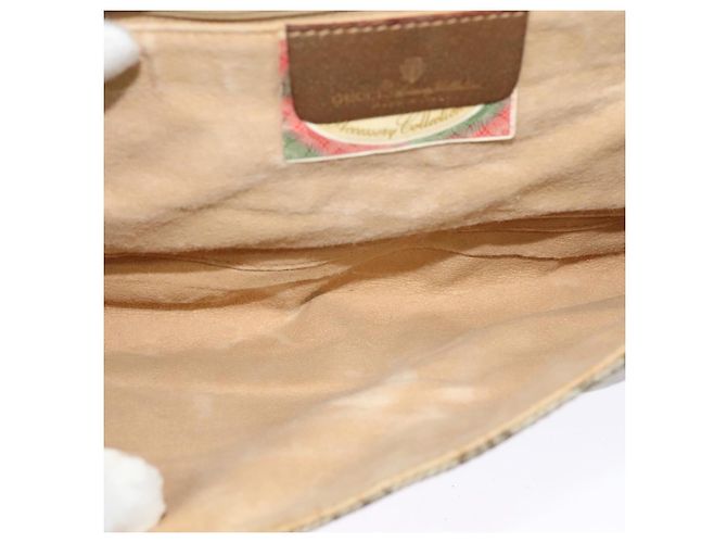 Borsa a Spalla GUCCI GG Supreme PVC Beige Oro 118 02 050 Auth BA1491 D'oro - vista 11