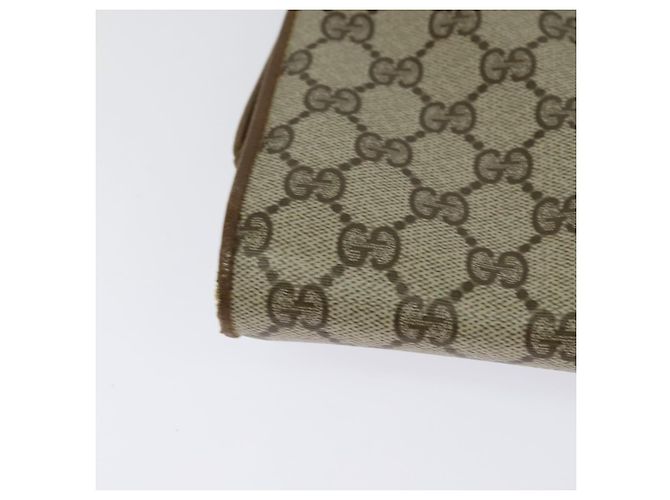 Borsa a Spalla GUCCI GG Supreme PVC Beige Oro 118 02 050 Auth BA1491 D'oro - vista 15