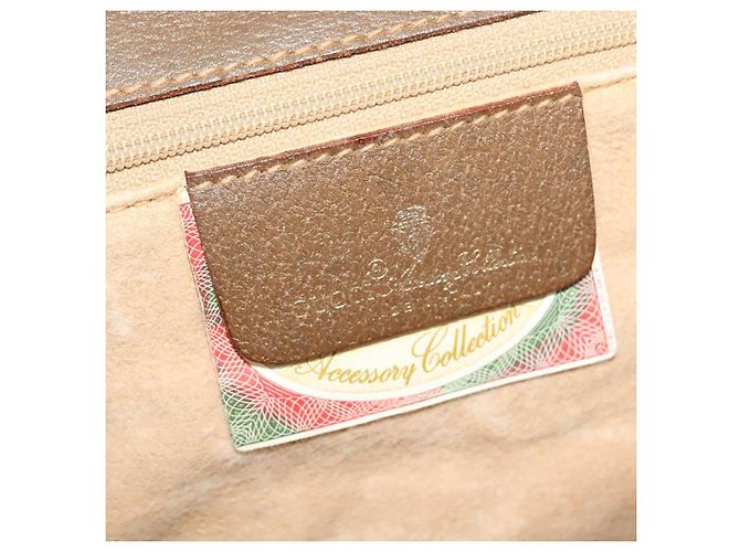 Borsa a Spalla GUCCI GG Supreme PVC Beige Oro 118 02 050 Auth BA1491 D'oro - vista 19