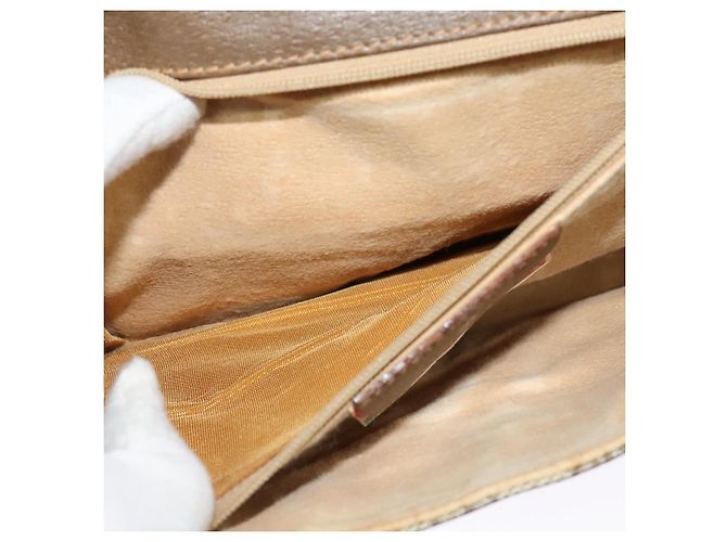 Borsa a Spalla GUCCI GG Supreme PVC Beige Oro 118 02 050 Auth BA1491 D'oro - vista 22