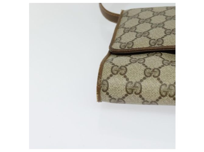 Borsa a Spalla GUCCI GG Supreme PVC Beige Oro 118 02 050 Auth BA1491 D'oro - vista 9