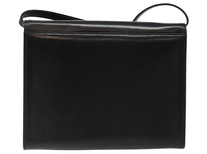 Borsa a spalla Salvatore Ferragamo in pelle nera e oro Auth BA1085 Nero D'oro - vista 2