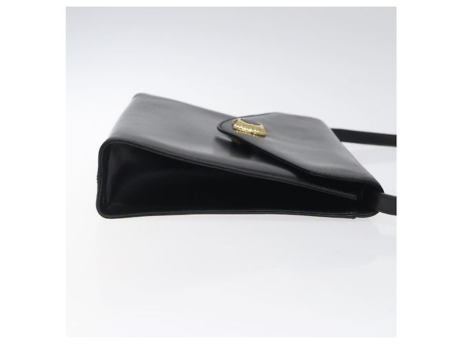 Borsa a spalla Salvatore Ferragamo in pelle nera e oro Auth BA1085 Nero D'oro - vista 3