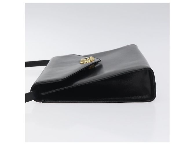 Borsa a spalla Salvatore Ferragamo in pelle nera e oro Auth BA1085 Nero D'oro - vista 4
