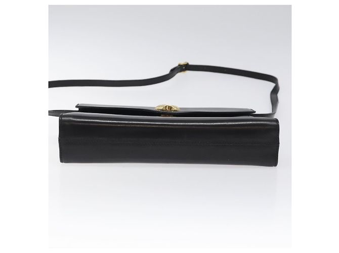 Borsa a spalla Salvatore Ferragamo in pelle nera e oro Auth BA1085 Nero D'oro - vista 5