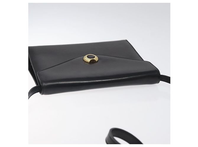 Borsa a spalla Salvatore Ferragamo in pelle nera e oro Auth BA1085 Nero D'oro - vista 6