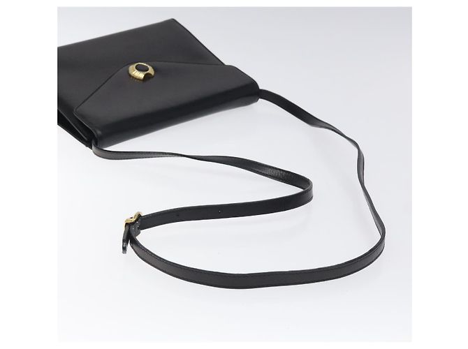 Borsa a spalla Salvatore Ferragamo in pelle nera e oro Auth BA1085 Nero D'oro - vista 7