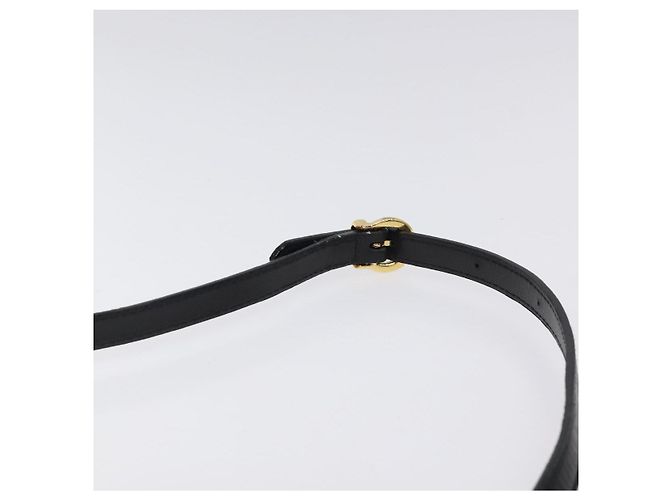 Borsa a spalla Salvatore Ferragamo in pelle nera e oro Auth BA1085 Nero D'oro - vista 8