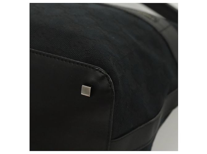 Borsa a Spalla in Tela GG Gucci Nera 001 4299 Auth am8054 Nero - vista 15