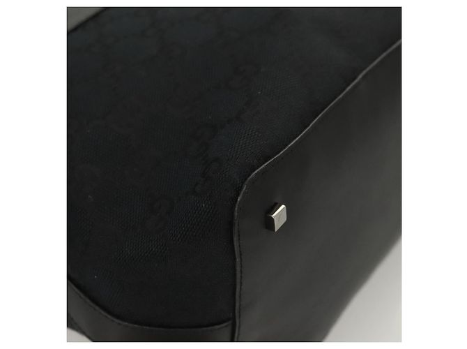 Borsa a Spalla in Tela GG Gucci Nera 001 4299 Auth am8054 Nero - vista 16