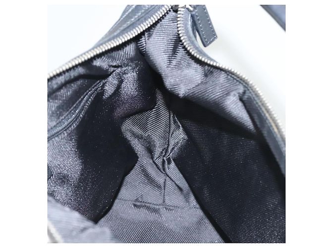 Borsa a Spalla in Tela GG Gucci Nera 001 4299 Auth am8054 Nero - vista 21