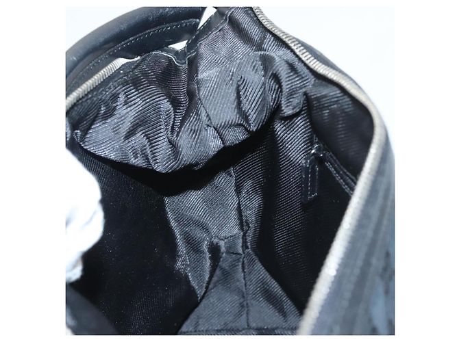 Borsa a Spalla in Tela GG Gucci Nera 001 4299 Auth am8054 Nero - vista 22